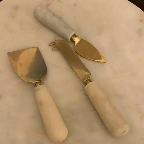 4 marble cheese knives - Picture 1 of 1